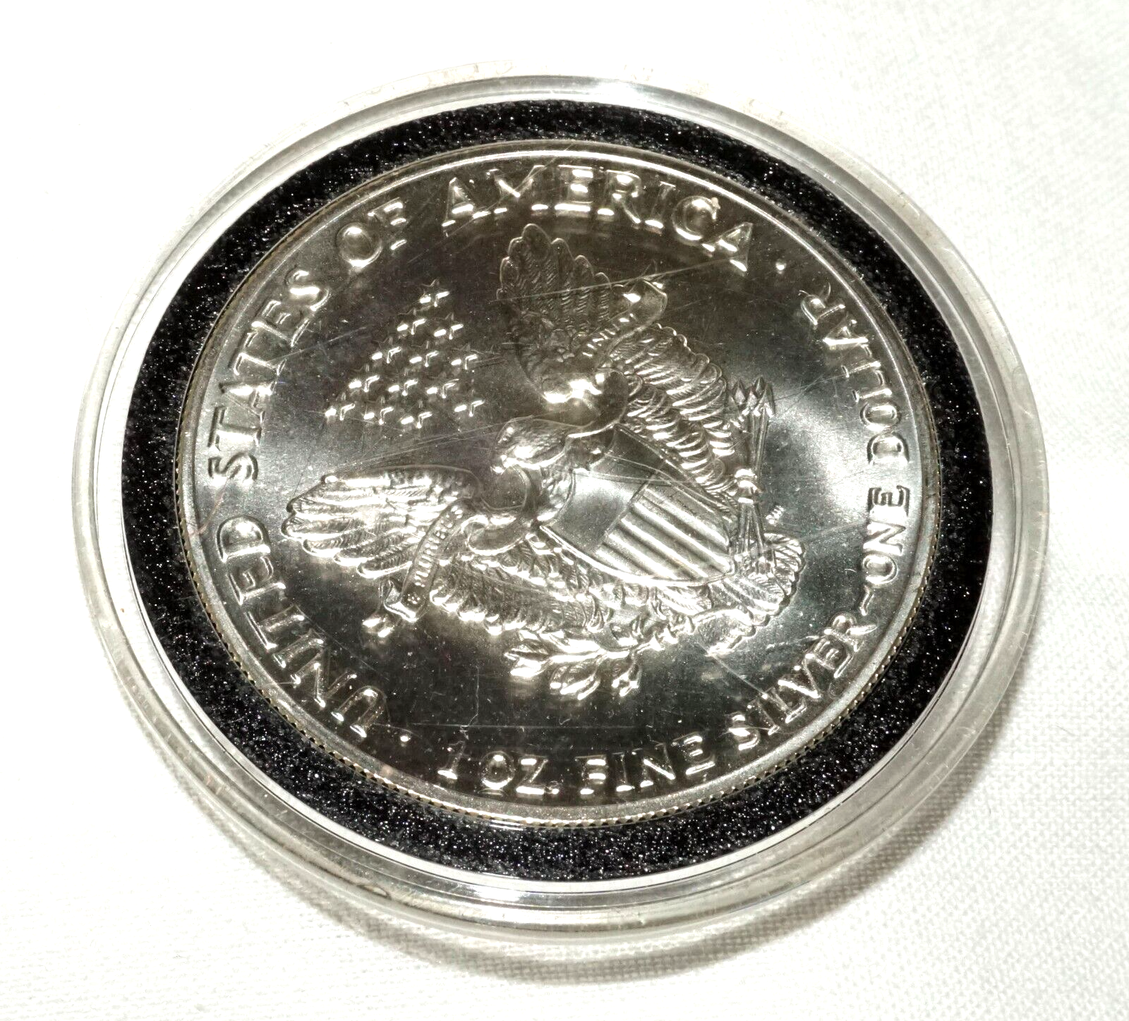 1992 US Liberty Eagle 1oz. Silver Coin in Case - Uncirculated  (ShI)