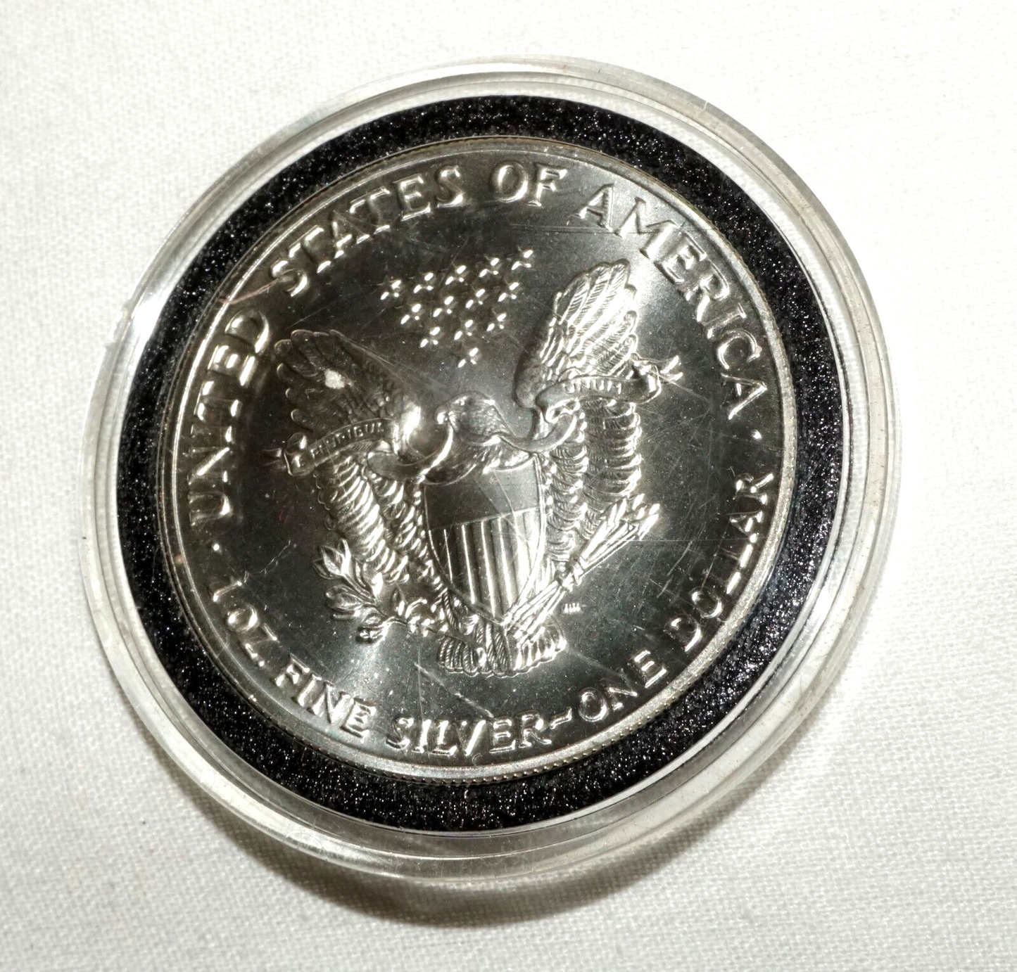 1992 US Liberty Eagle 1oz. Silver Coin in Case - Uncirculated  (ShI)