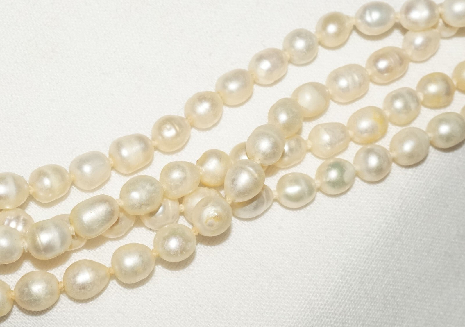 Vintage Baroque Pearl Necklace 62" no Clasp  (FeD)#2