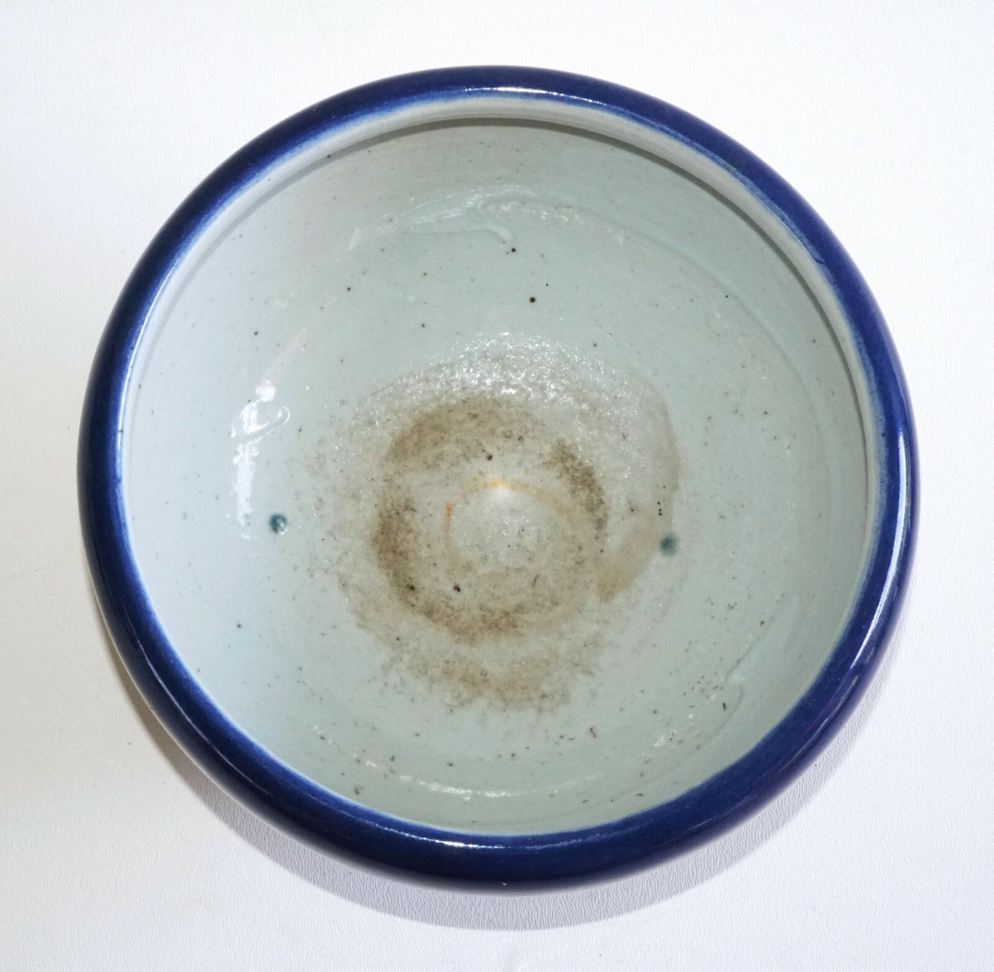 19C Chinese Qing Cobalt Blue Incense Burner w. 3x Knob Design  (AHB)