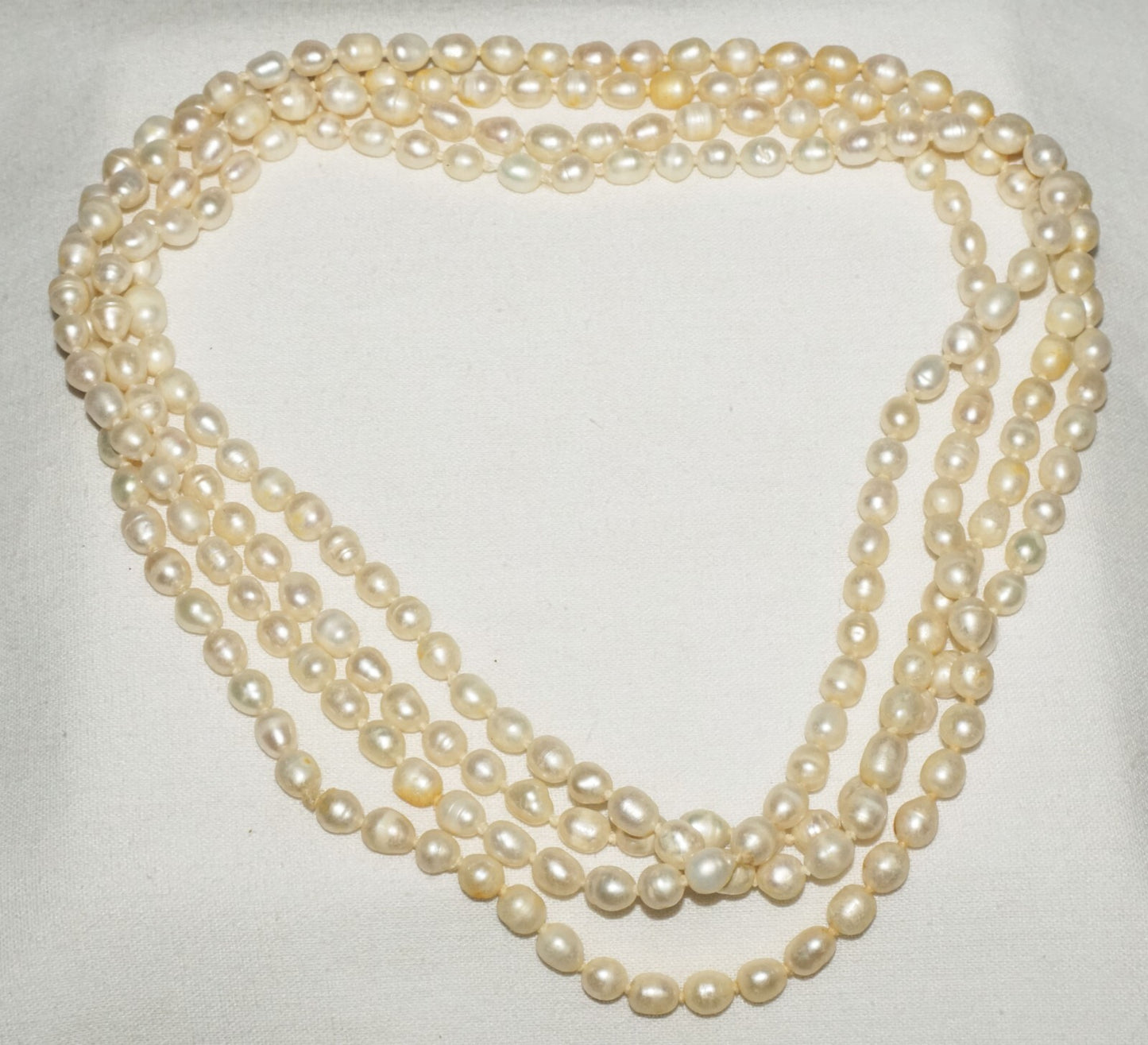 Vintage Baroque Pearl Necklace 62" no Clasp  (FeD)#2