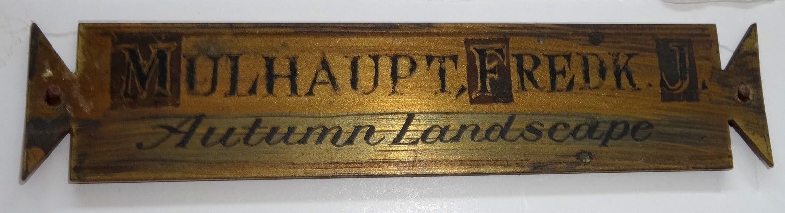 American Oil Painting "Autumn Landscape" by Frederick John Mulhaupt  (1871-1938)