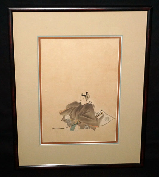 20C Japanese Framed Painting Thirty-Six Immortals of Poetry by unsigned  (CWo)