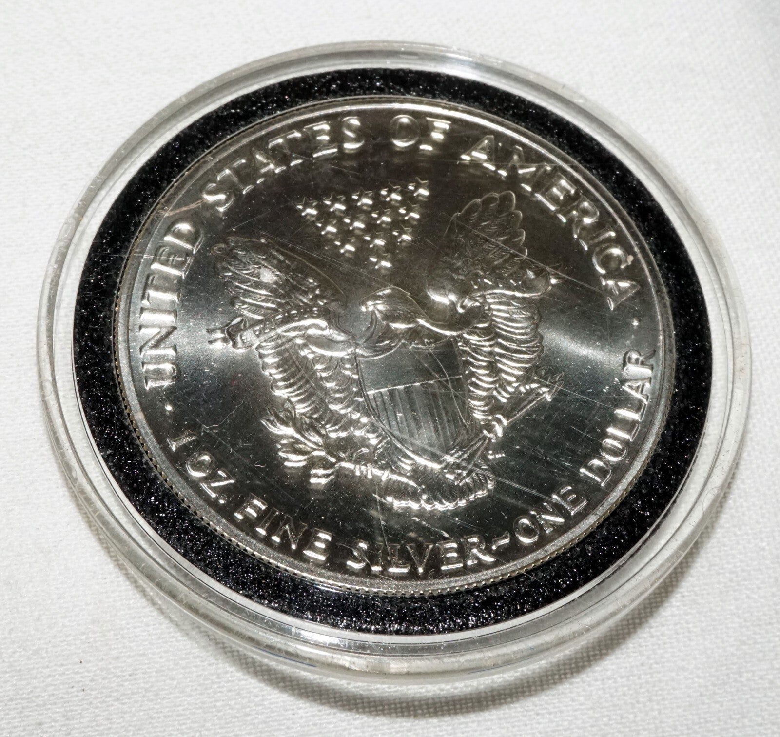 1992 US Liberty Eagle 1oz. Silver Coin in Case - Uncirculated  (ShI)
