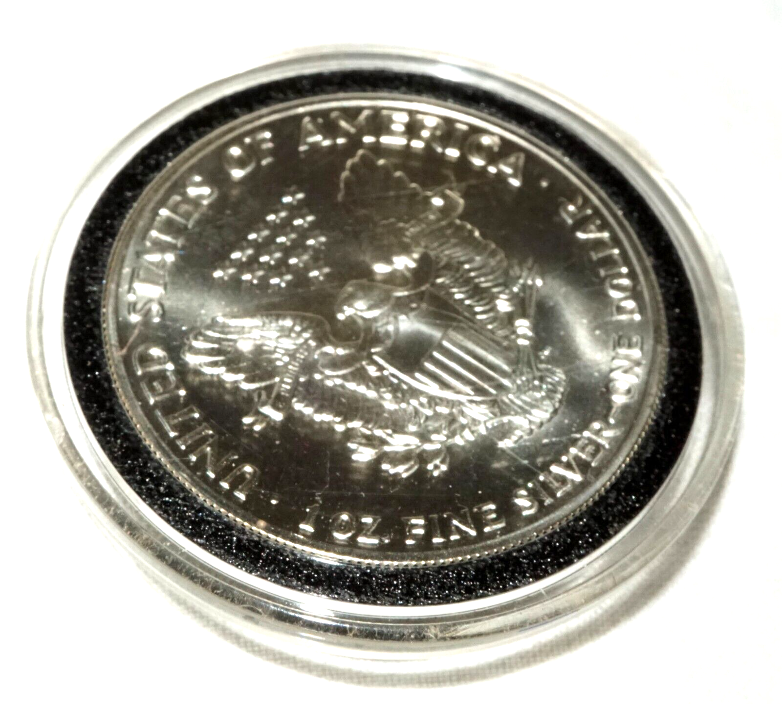 1992 US Liberty Eagle 1oz. Silver Coin in Case - Uncirculated  (ShI)
