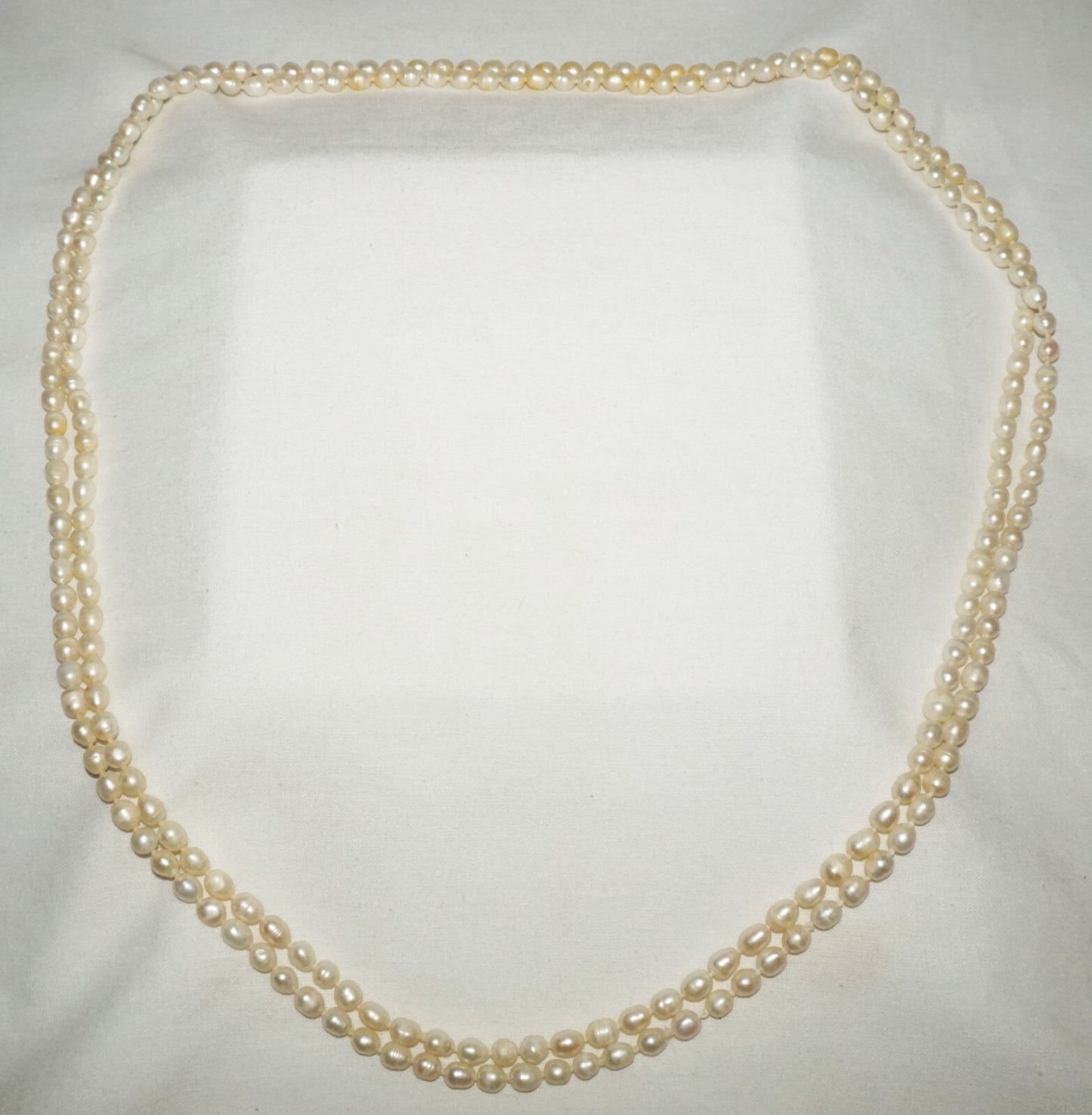 Vintage Baroque Pearl Necklace 62" no Clasp  (FeD)#2