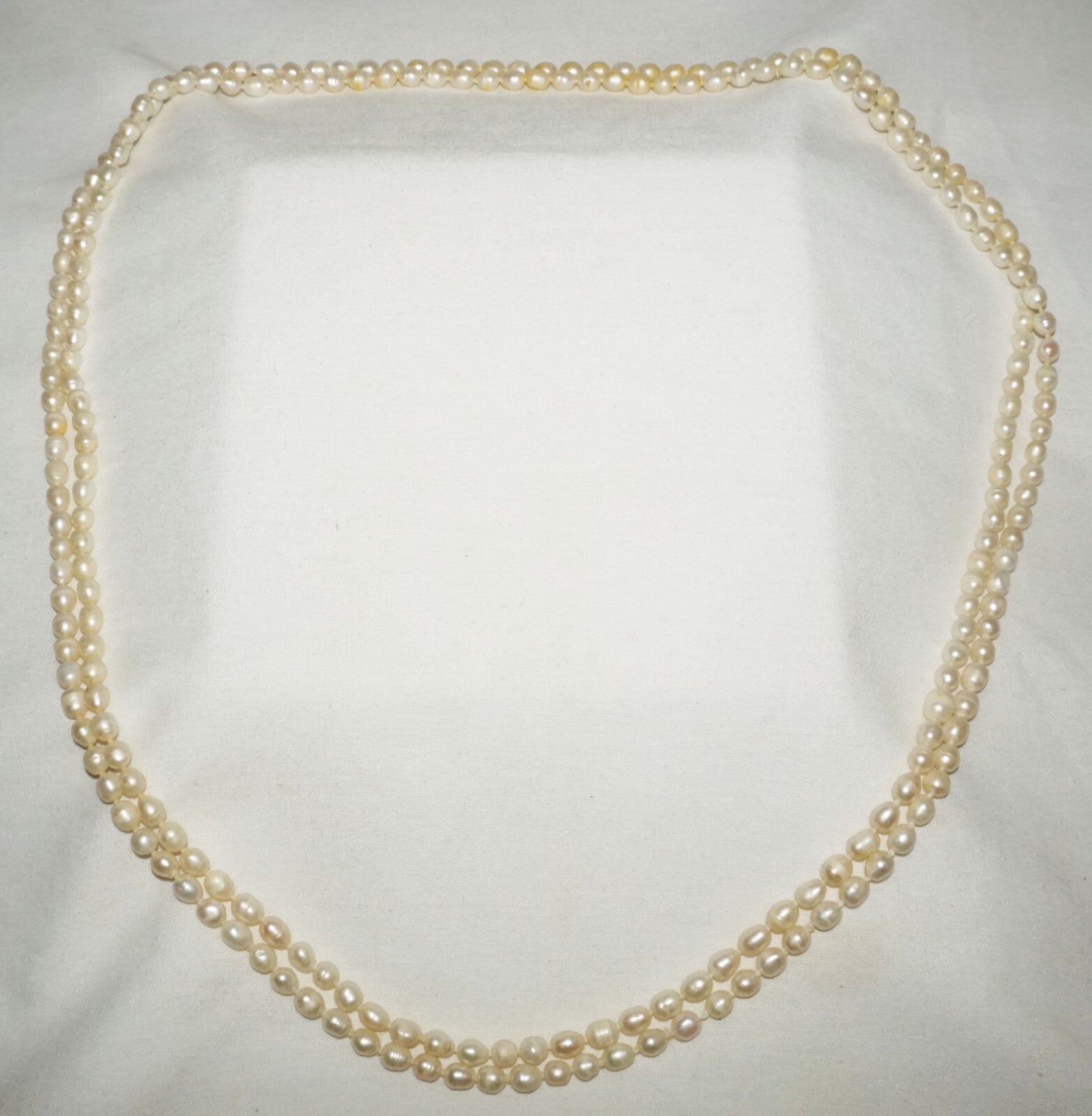 Vintage Baroque Pearl Necklace 62" no Clasp  (FeD)#2