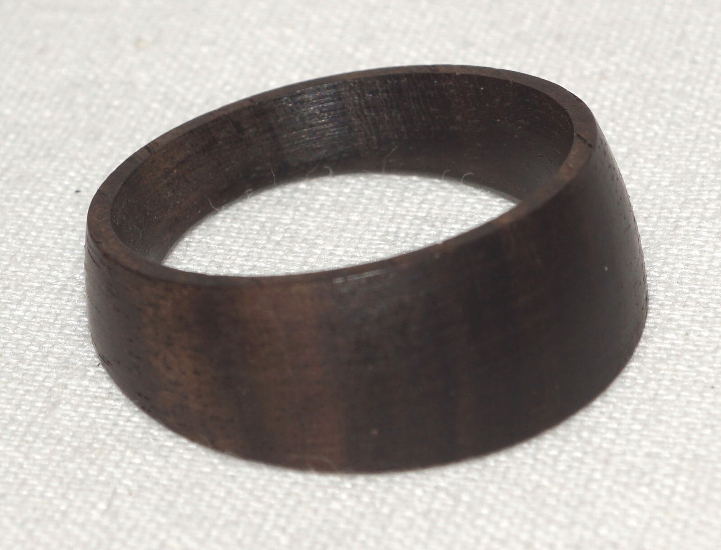 Pair of Wood & Sterling Silver Emporio Armani Rings Sz. 8.25 Original Box(InS)11