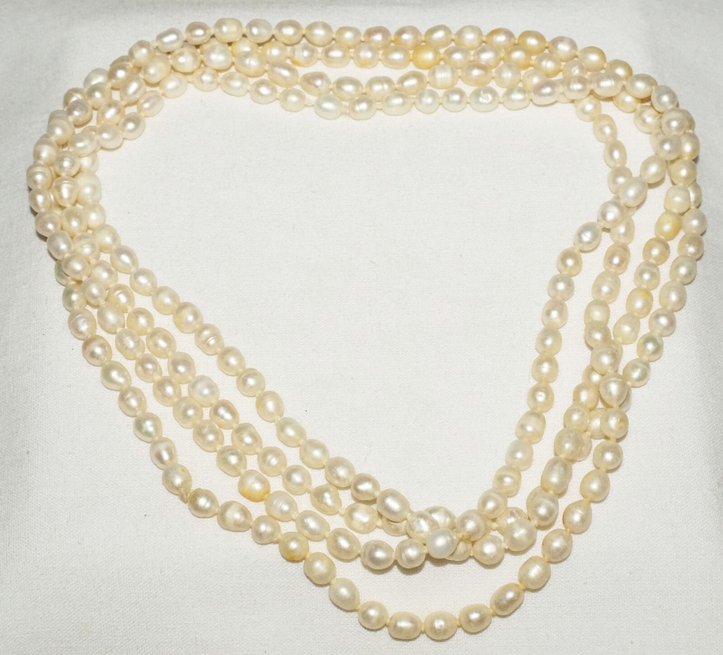 Vintage Baroque Pearl Necklace 62" no Clasp  (FeD)#2