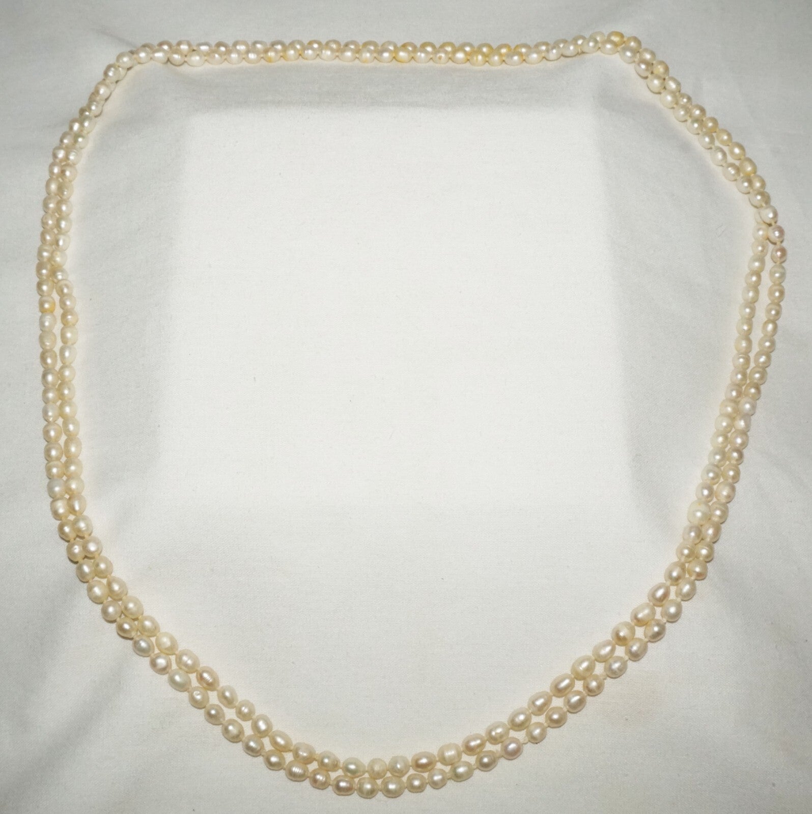 Vintage Baroque Pearl Necklace 62" no Clasp  (FeD)#2