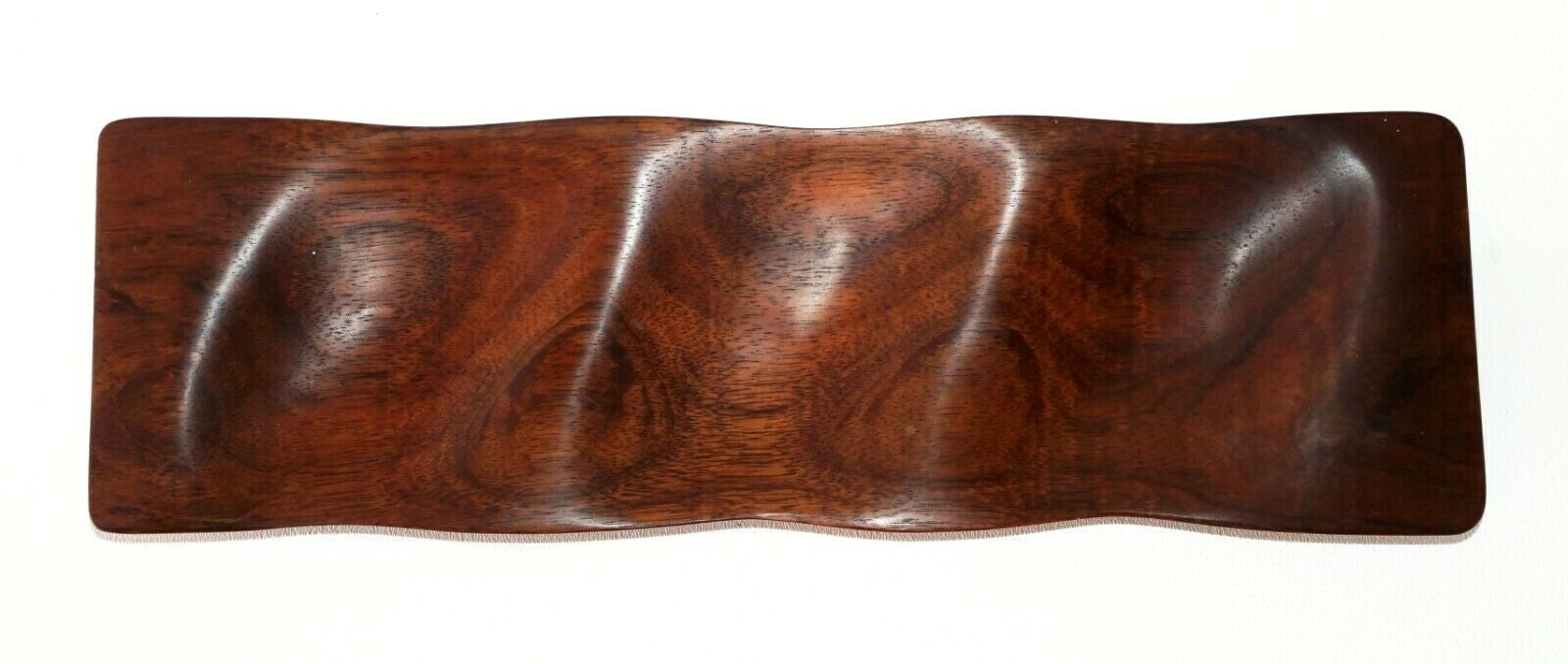 Hawaii Modernist Koa Hard Wood 3x Section Serving Tray by Dave Witkus  (SRi)