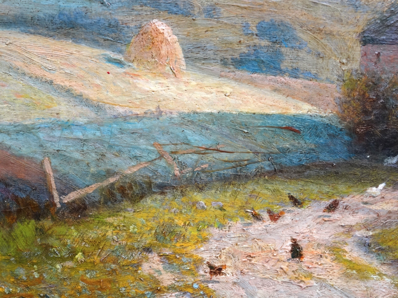 American Oil Painting "Autumn Landscape" by Frederick John Mulhaupt  (1871-1938)