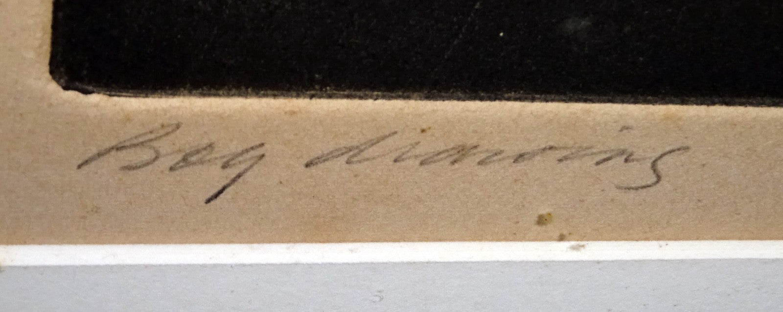 1969 US Etching Aquatint Print AP "Boy Drawing w Chalk"  by Ben K.illegible(***)