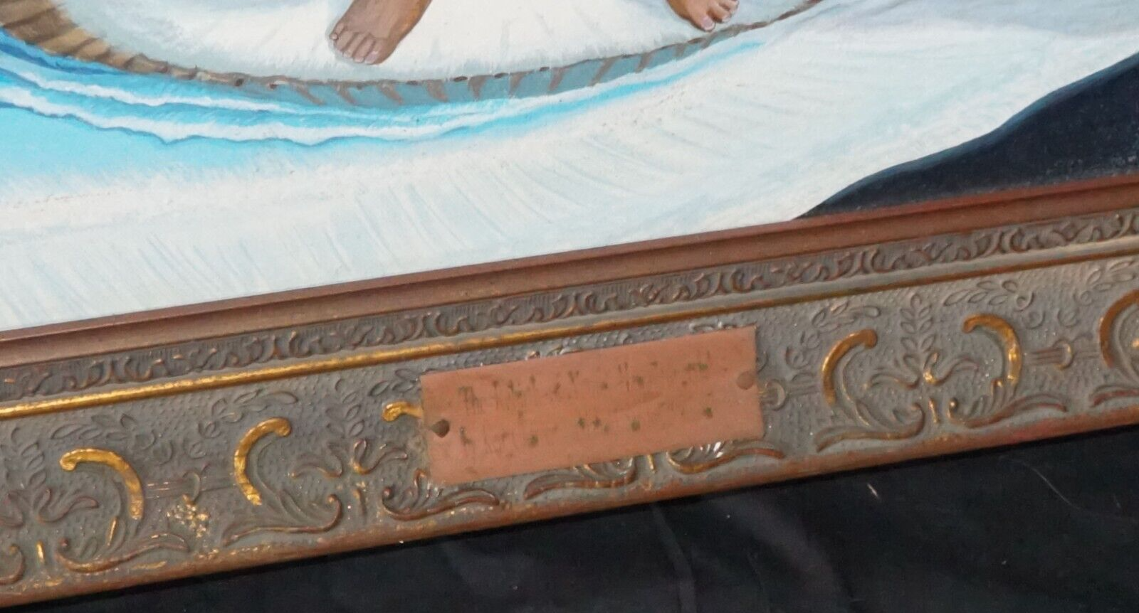 1995 Hawaii Acrylic Painting Rebirth of Venus Hawaiian Style by Ken Charon (PeNe