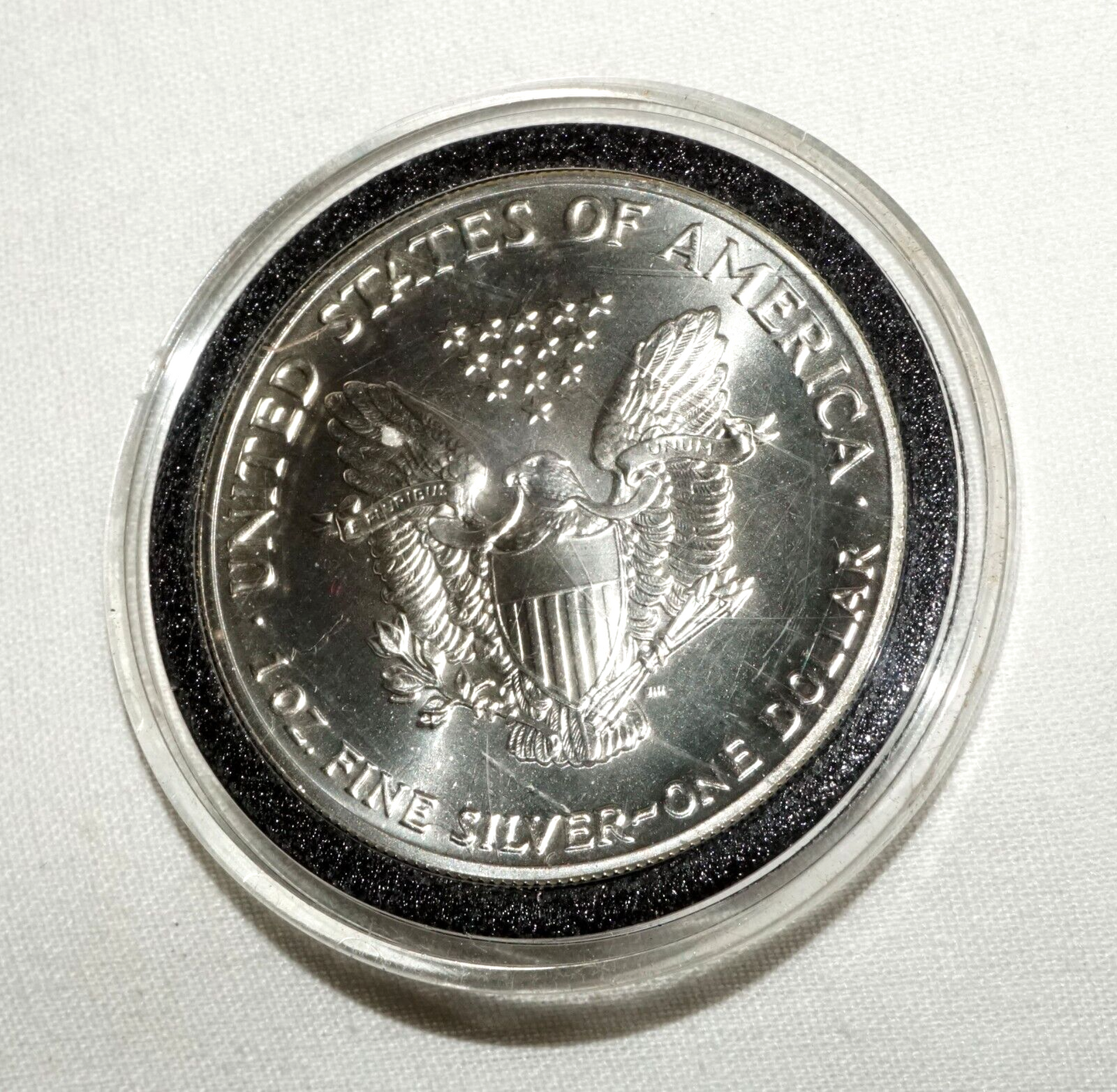 1992 US Liberty Eagle 1oz. Silver Coin in Case - Uncirculated  (ShI)