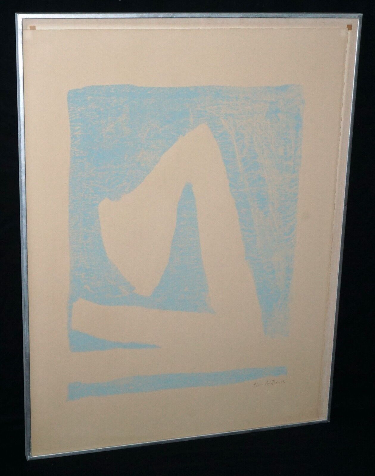 1965 US Litho Print 4/100 Summertime In Italy w Blue by Robert Motherwell (PaR)