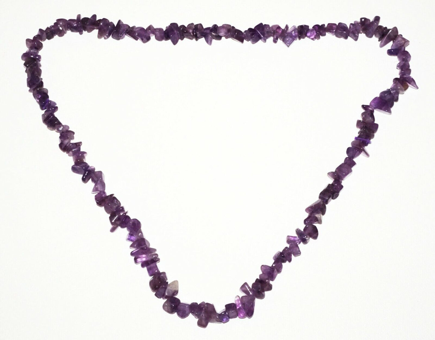 Vintage Amethyst Bead Necklace 26" (Flf)