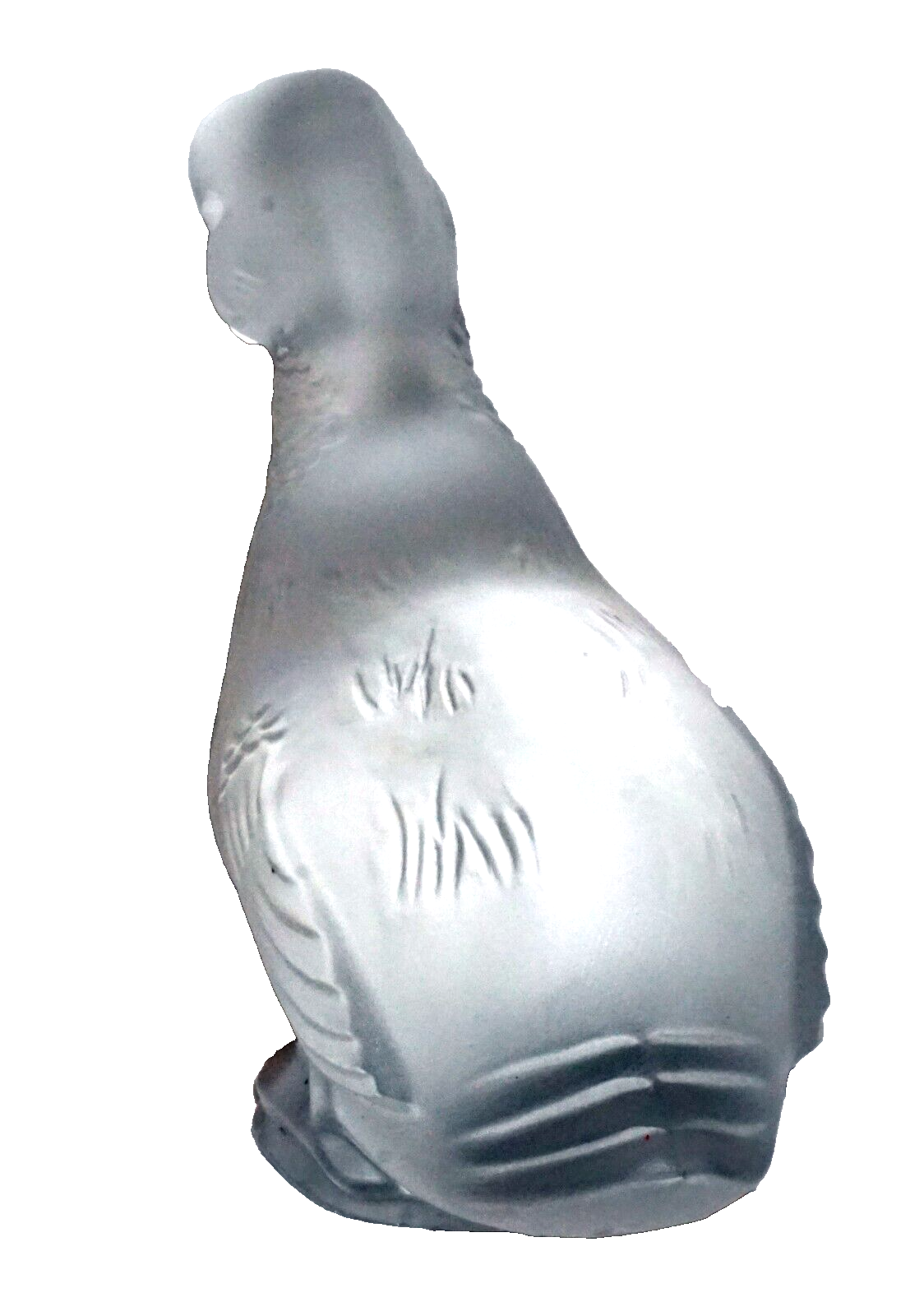 Vintage French Crystal Resting Duck Figurine Paperweight by Baccarat (Kai)