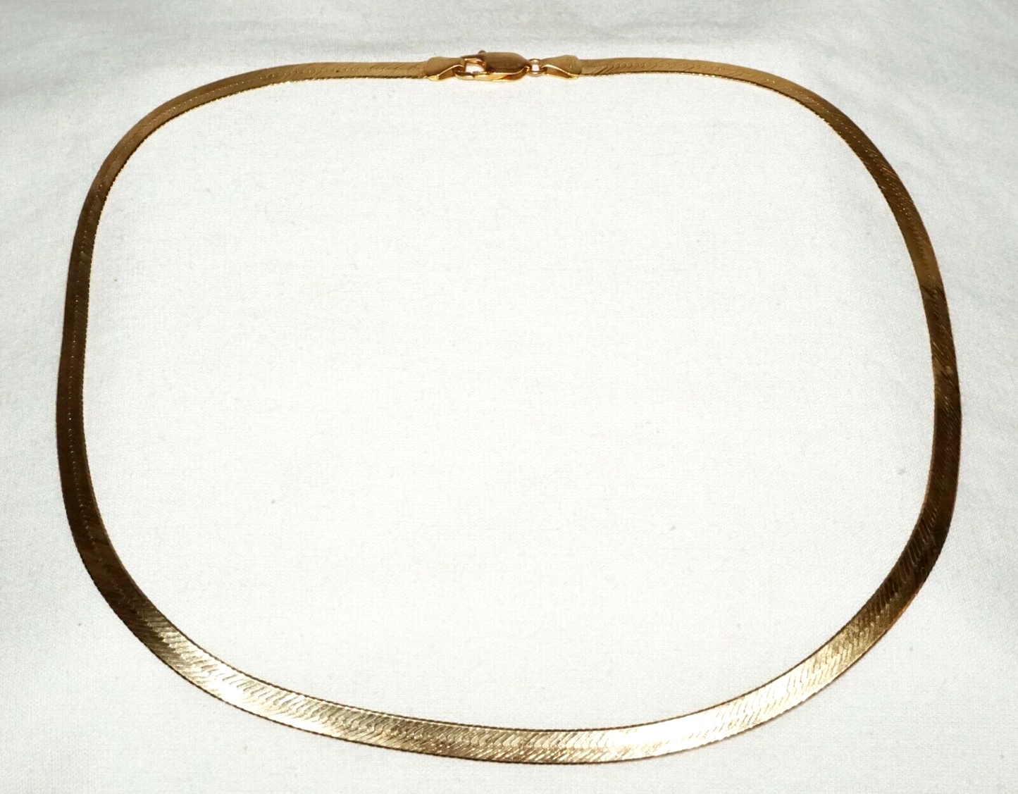 Vintage Italy 14k Yellow Gold 5mm wide Cable Necklace 20" (WyJ)