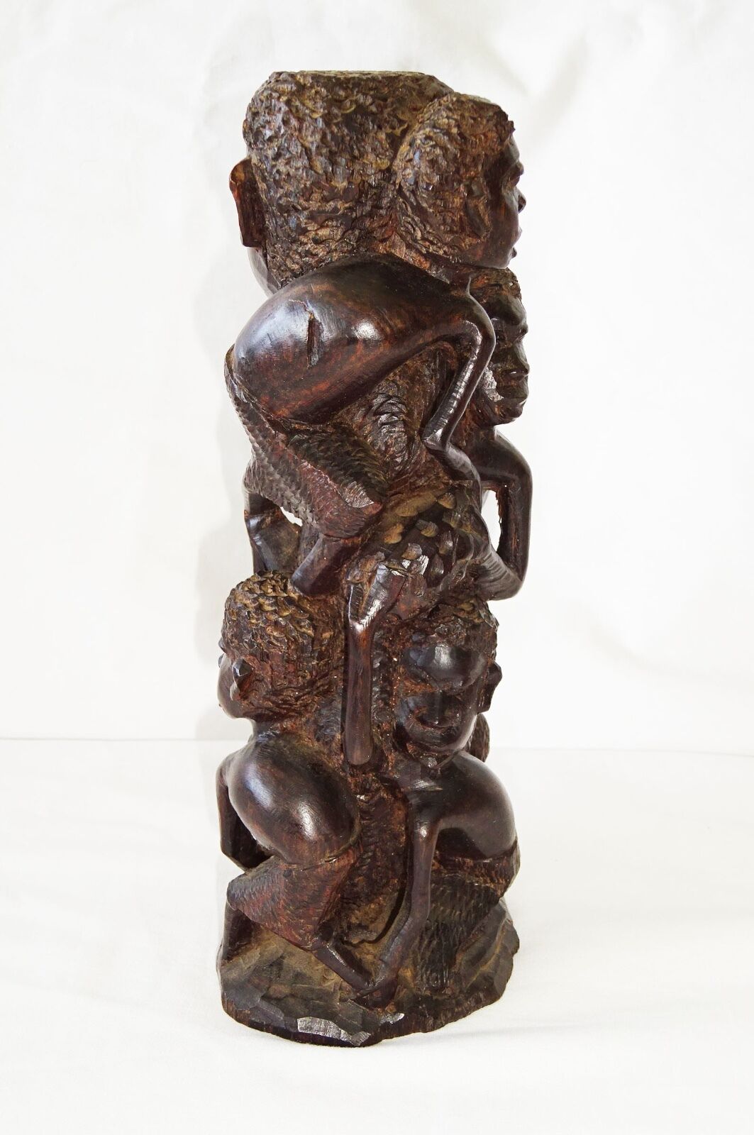 1980 African Kenya Masai Tribe Hardwood Carved Ancestral Figure (Eic)