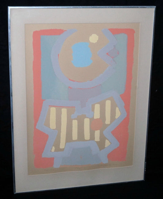 1972 US Framed Litho Print 23/35 "Fabrizio" by Jacob Kainen (1909-2001) (PaR)