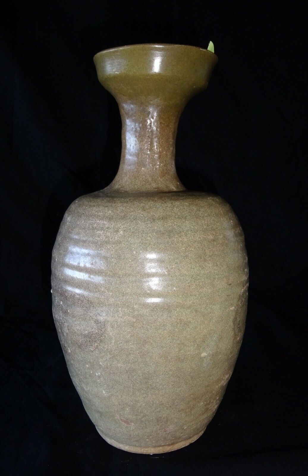 11C Korean Koryŏ Period Celadon Glaze Pottery Bottle w. Restored Top (HeN) IC