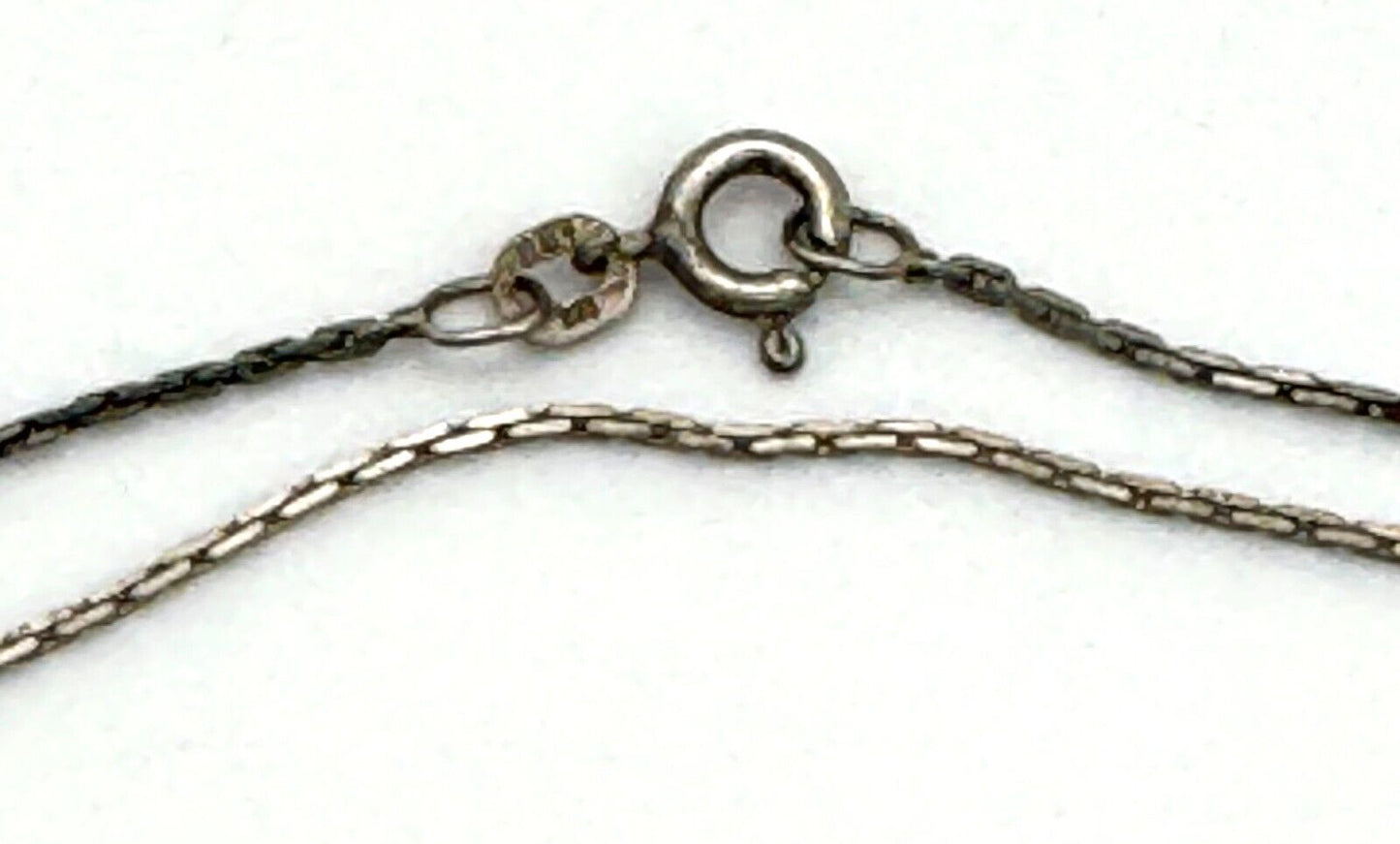 Vintage Sterling Silver 925 Box Chain Necklace 29" (McC)