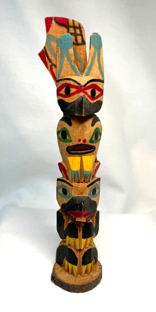 Vintage Northwest Coast Miniature Totem Pole (MiM)