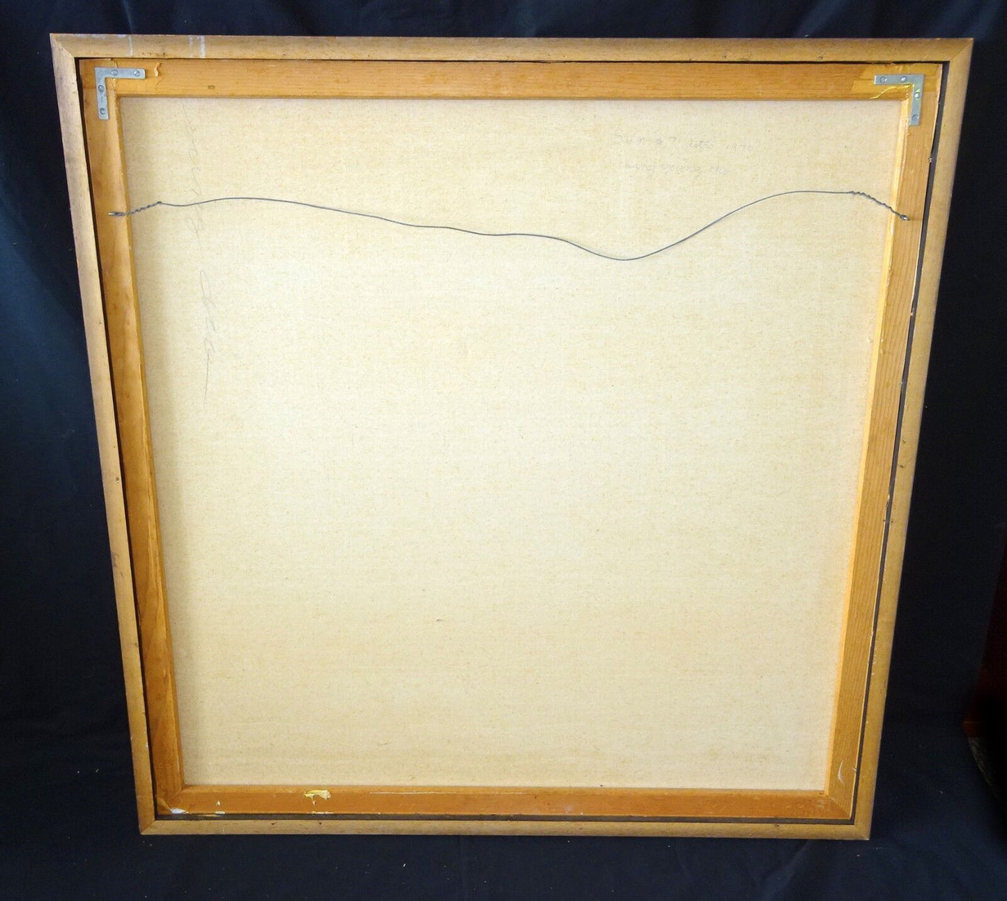 1970 Hawaii Opt Art Abstract Painting "Sun #7 Astro" by Chang Young Cho (EsFh)