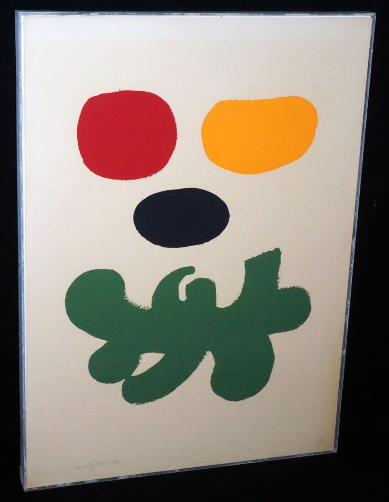 '69 US Framed Litho Print 42/90 "Levitation" by Adolph Gottlieb (1903-1974)(PaR)