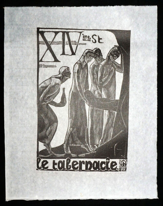 '20/'77 French Block Print The Way of the Cross Jean Charlot (1898-1979)(Mod)14