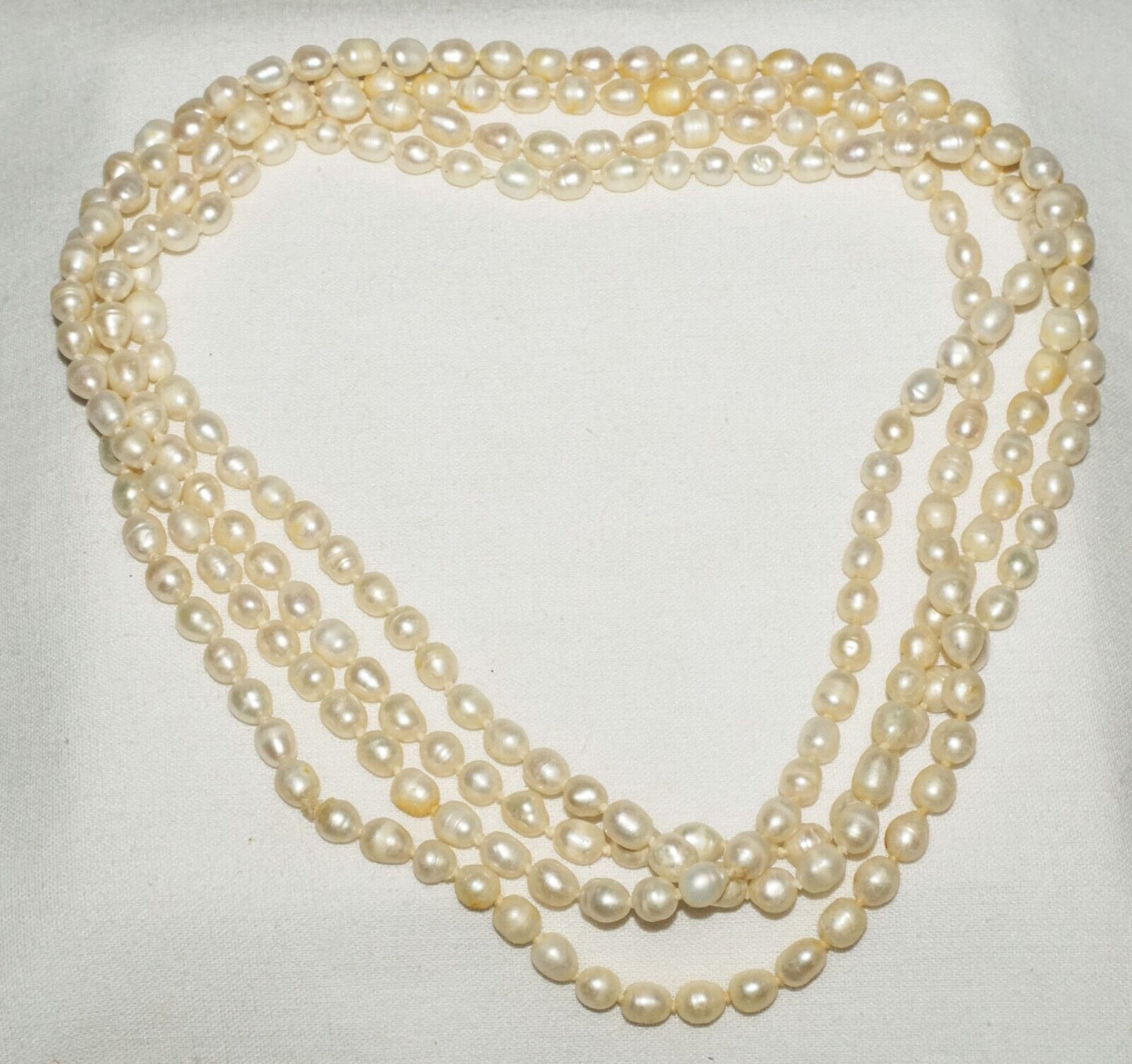 Vintage Baroque Pearl Necklace 62" no Clasp (FeD)#2