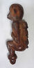 ANTIQUE JAVANESE WOODEN CARVED HILT FIGURE w BABY on her BACK (Gers)