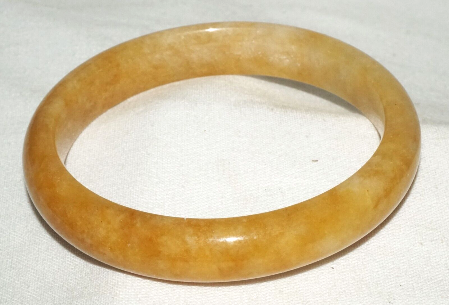 Vintage Chinese Attractive Yellow Jade Bangle Bracelet (InS)#L3