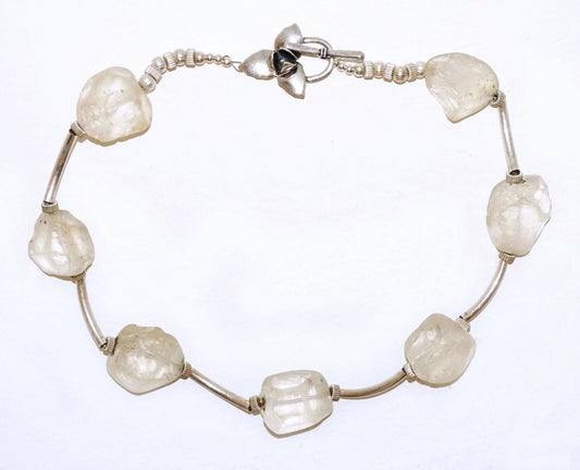 Hawaii Clear Quartz & Silver Bead Necklace Annalise Vogel’s ALV Designs (LeP)#4