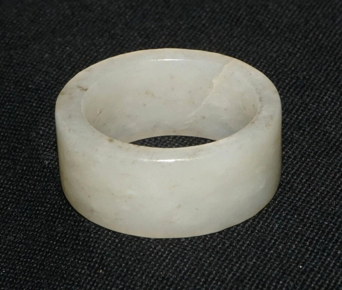 Vintage Chinese Semi Translucent White Jade Ring Sz.6.75 - Included (LeS) R10