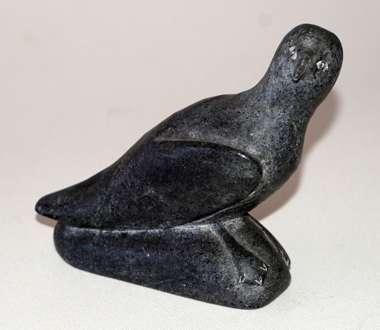 1984 Eskimo Stone Carved Bird Albatross Sculpture Canada Eskimo Esquimaux (Kor)