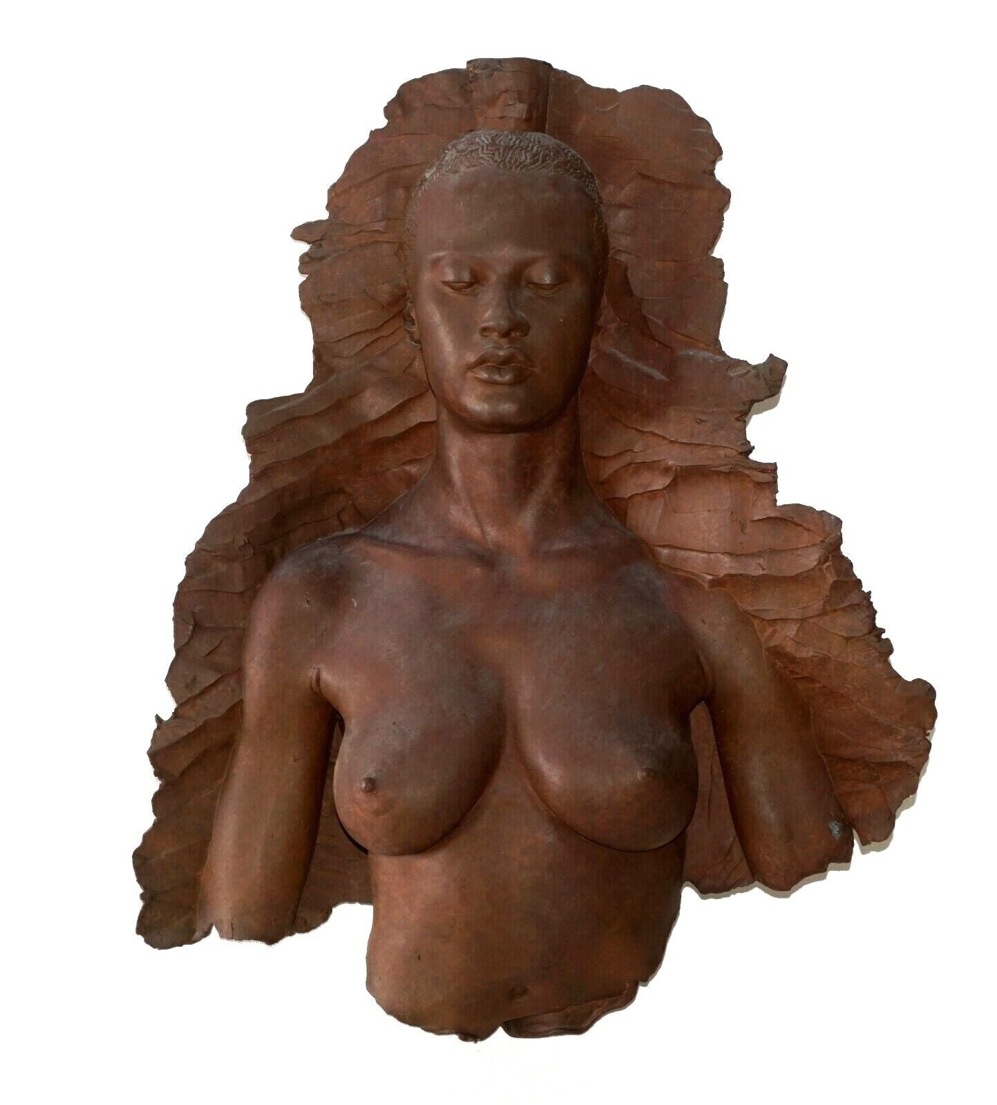 '92 US Cast Copper Bas Relief Source Mask (Laura) Robert Graham (1938-2008)(MoJ)