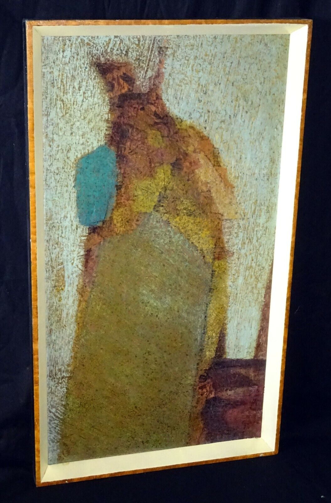 '60s Modern Taos NM Oil Painting Along the Strip Mario Larrinaga (1895-1979)(AHB