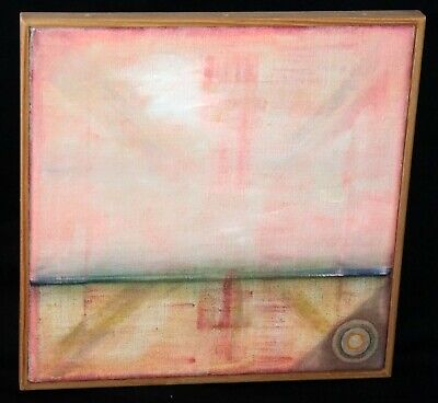 '16 Thai Modernist Oil Painting Mind Game #16 by Sanit Khewhok (born 1944)(Kay)