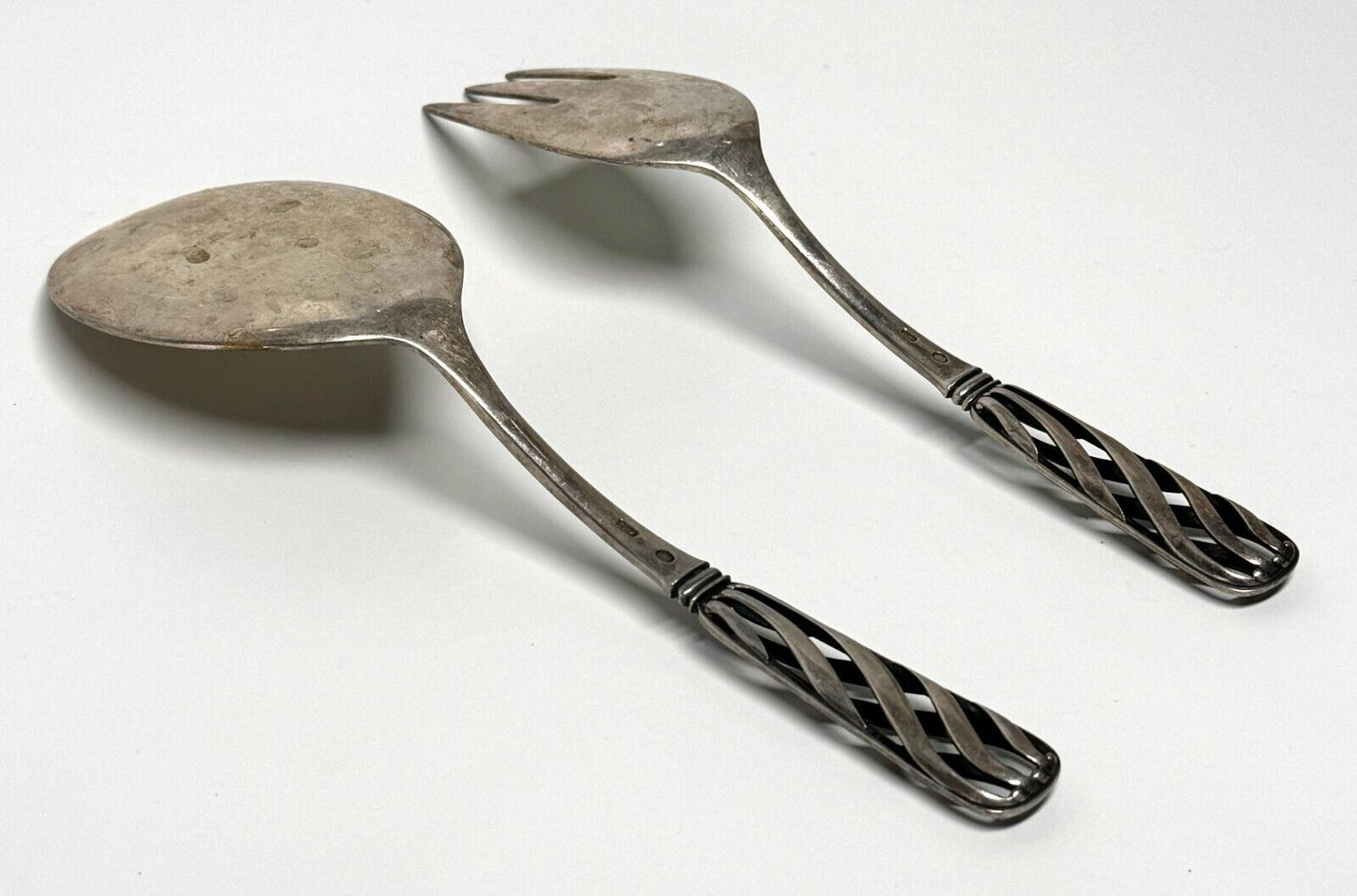 Vintage Danish Silver Serving Set- Spoon & Fork by Cohr (MaC)