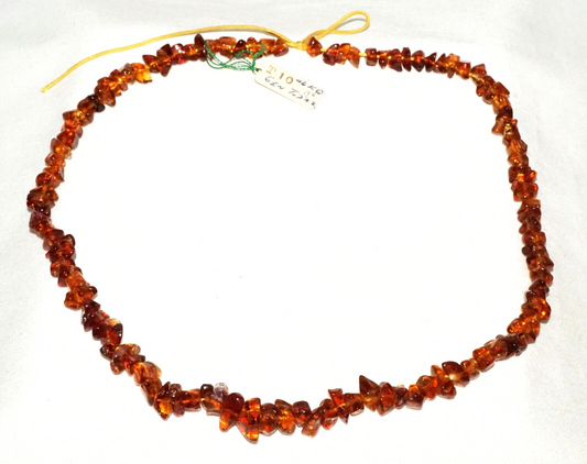 Vintage Japanese Golden Topaz Chip Bead Necklace (InS)L6