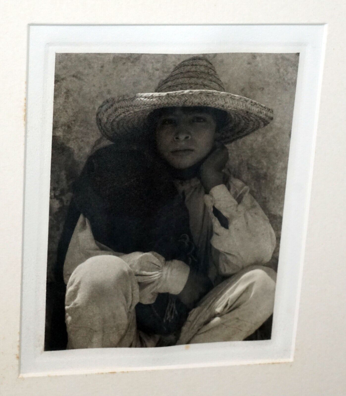 1933 US Framed Photogravure "Boy Hidalgo" by Paul Strand (1890-1976)(PaR)