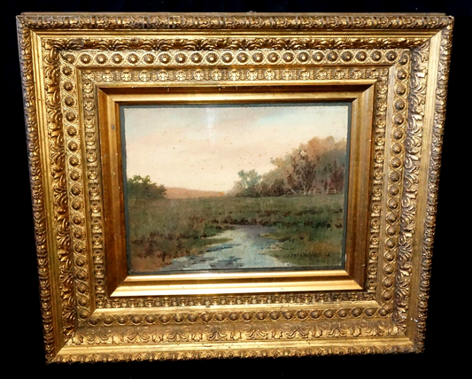 1890s California Watercolor Painting Florence Edith Whitefield (1864-1915)(New)