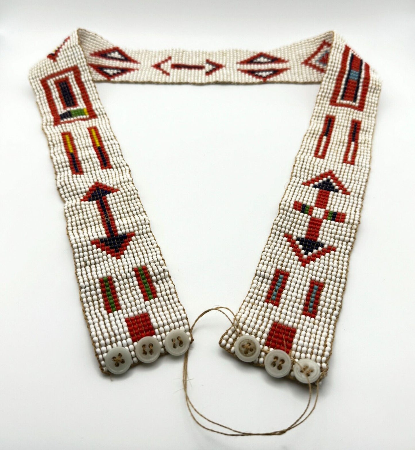 Vintage Circa 1973 Kenyan Maasai Glass Bead Belt (MiM)