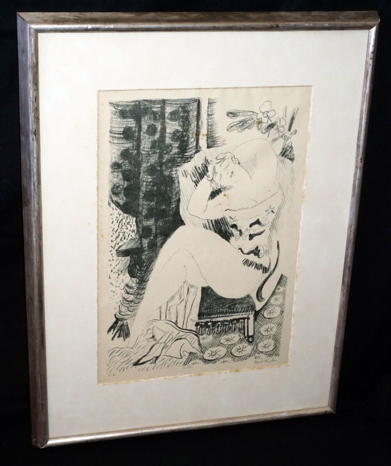 1925 US Litho Print 9/50 "Edith" by Walt Francis (Walter) Kuhn (1877-1949)(PaR)