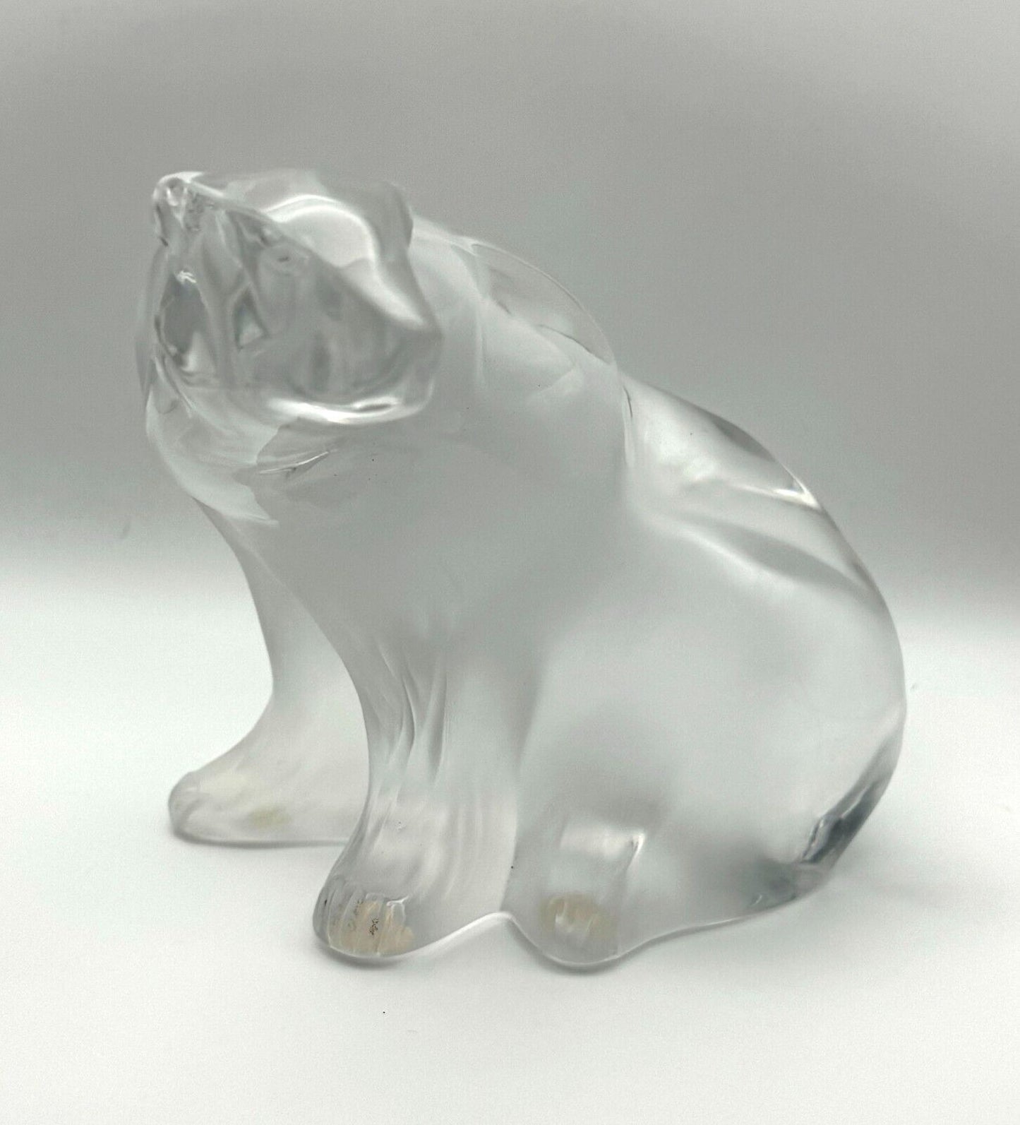 Vintage French Crystal Lalique Polar Bear Figurine (AHB)