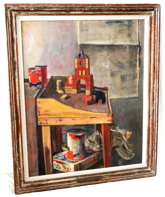 50 New York Still Life Oil Painting Blocks Louis George Bouche (1896-1969) (New)