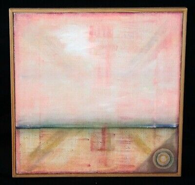 '16 Thai Modernist Oil Painting Mind Game #16 by Sanit Khewhok (born 1944)(Kay)