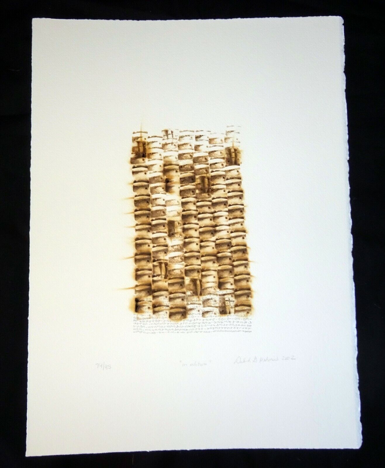 02 Hawaii Pyrography Abstract Print 74/85 by Deborah Gottheil Nehmad (AHB)